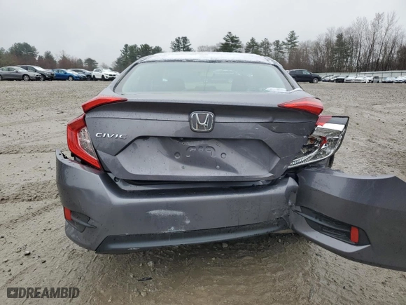 2016 Honda Civic Sedan EX with VIN 19XFC2F76GE246652, listed as a Copart auction lot 52642235 with 80,858 mi miles and Salvage Title. Bid and sale history available at carsss.com. Image 6.