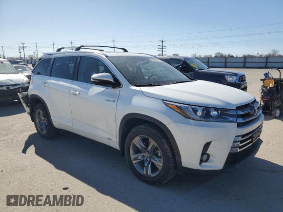 2017 Toyota Highlander Hybrid Limited with VIN 5TDDGRFH5HS027024, listed as a Copart auction lot 48002505 with 64,372 mi miles and Salvage title. Bid and sale history available at DreamBid. Image 4.