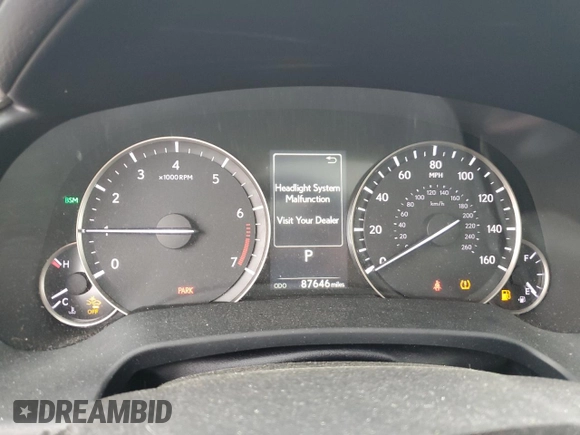 2020 Lexus RX 350 with VIN 2T2HZMDA8LC216641, listed as a Copart auction lot 56556085 with 87,646 mi miles and Salvage title. Bid and sale history available at DreamBid. Image 9.