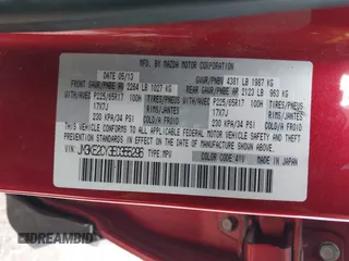 2014 Mazda CX-5 Touring with VIN JM3KE2CY3E0355296, listed as a IAAI auction lot 41688625 with 164,390 mi miles. Bid and sale history available at carsss.com. Image 9.