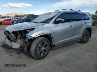 2016 Toyota Highlander XLE with VIN 5TDKKRFH0GS133837, listed as a Copart auction lot 55154425 with 79,210 mi miles and Salvage title. Bid and sale history available at DreamBid. Image 1.