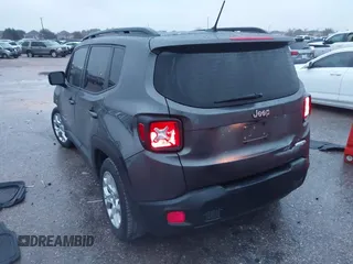 2017 Jeep Renegade Latitude with VIN ZACCJABB8HPF94423, listed as a IAAI auction lot 41272052 with 124,239 mi miles and . Bid and sale history available at DreamBid. Image 3.