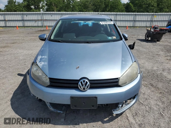 2012 Volkswagen Golf w/Conv & Sunroof with VIN WVWBB7AJ3CW139964, listed as a Copart auction lot 61298795 with 128,891 mi miles and Salvage title. Bid and sale history available at DreamBid. Image 5.