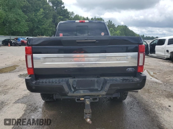 2021 Ford F-250 XL with VIN 1FT8W2BT6MEC26458, listed as a Copart auction lot 60745865 with 103,527 mi miles and Salvage title. Bid and sale history available at DreamBid. Image 6.