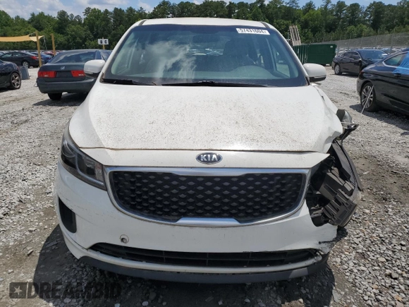 2015 Kia Sedona L with VIN KNDMA5C17F6022132, listed as a Copart auction lot 57431604 with 54,583 mi miles and Salvage Title. Bid and sale history available at carsss.com. Image 5.