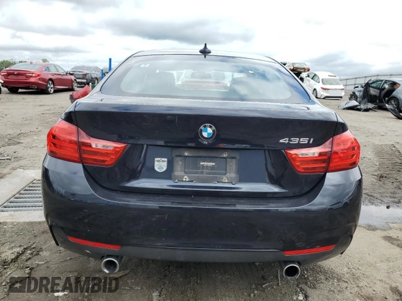2015 BMW 4 Series 435i with VIN WBA4B1C56FD955408, listed as a Copart auction lot 57146495 with 81,258 mi miles and Salvage title. Bid and sale history available at DreamBid. Image 6.