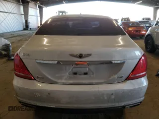 2017 Genesis G90 5.0L Ultimate with VIN KMHG54JH7HU029720, listed as a Copart auction lot 87555835 with 0 mi miles and Salvage Title. Bid and sale history available at carsss.com. Image 6.