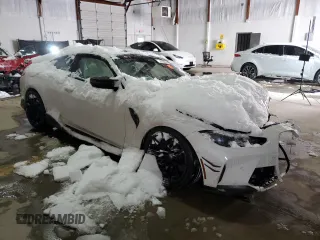 2022 BMW M4 Competition with VIN WBS33AZ07NCJ38064, listed as a Copart auction lot 87812315 with 0 mi miles and Salvage Title. Bid and sale history available at carsss.com. Image 4.