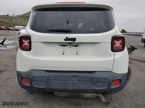 2017 Jeep Renegade Altitude with VIN ZACCJABB3HPG28946, listed as a Copart auction lot 47822635 with 0 mi miles and Salvage Title. Bid and sale history available at carsss.com. Image 6.