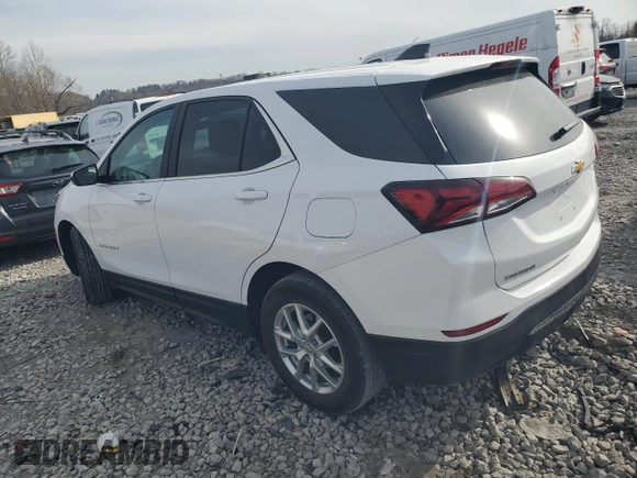 2022 Chevrolet Equinox LT with VIN 3GNAXKEV5NL193280, listed as a Copart auction lot 50025665 with 56,555 mi miles and Salvage Title. Bid and sale history available at DreamBid. Image 2.
