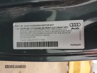 2004 Audi TT with VIN TRUSC28N441017160, listed as a Copart auction lot 78535324 with 97,790 mi miles and Salvage Title. Bid and sale history available at carsss.com. Image 12.
