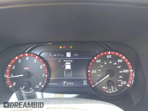2023 Nissan Frontier SV with VIN 1N6ED1EK4PN622489, listed as a IAAI auction lot 42400562 with 25,595 mi miles and . Bid and sale history available at DreamBid. Image 7.