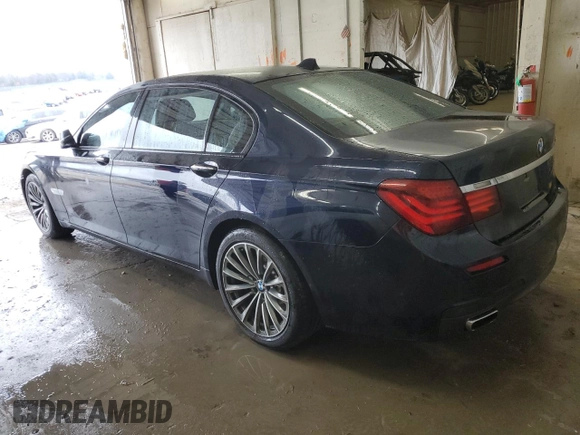 2014 BMW 7 Series 740Li with VIN WBAYE4C50ED138606, listed as a Copart auction lot 42158725 with 166,402 mi miles and Salvage Title. Bid and sale history available at carsss.com. Image 2.