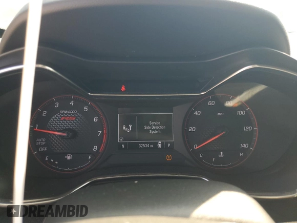 2021 Chevrolet TrailBlazer RS with VIN KL79MTSL6MB020054, listed as a Copart auction lot 67673364 with 32,534 mi miles and Salvage Title. Bid and sale history available at DreamBid. Image 9.