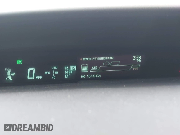 2013 Toyota Prius One with VIN JTDKN3DU6D5694369, listed as a IAAI auction lot 41486868 with 181,403 mi miles. Bid and sale history available at carsss.com. Image 15.
