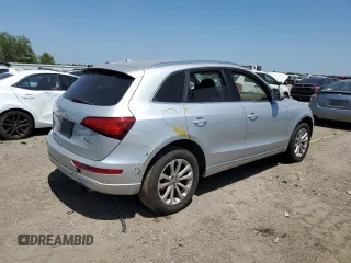 2013 Audi Q5 Premium with VIN WA1CFAFPXDA016741, listed as a Copart auction lot 52041075 with 0 mi miles and Salvage Title. Bid and sale history available at carsss.com. Image 3.