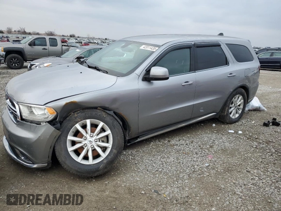 2019 Dodge Durango SXT Plus with VIN 1C4RDHAG5KC852772, listed as a Copart auction lot 42011435 with 132,466 mi miles and Salvage Title. Bid and sale history available at DreamBid. Image 1.