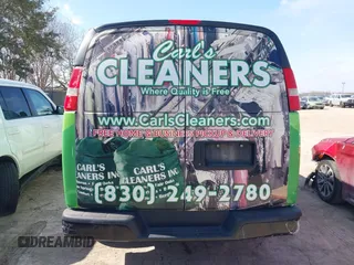 2016 Chevrolet Express Cargo Van with VIN 1GCWGBFF8G1129945, listed as a IAAI auction lot 41679828 with 270,498 mi miles. Bid and sale history available at carsss.com. Image 16.