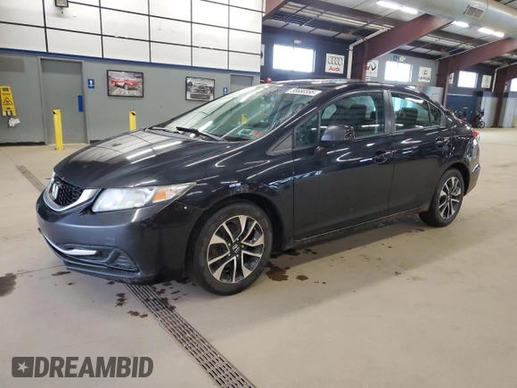 2013 Honda Civic EX with VIN 19XFB2F82DE266792, listed as a Copart auction lot 55680355 with 266,796 mi miles and Clean Title. Bid and sale history available at DreamBid. Image 1.