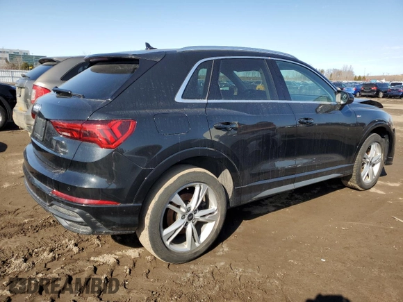 2021 Audi Q3 S line Premium Plus with VIN WA1EECF30M1117484, listed as a Copart auction lot 48607305 with 51,762 mi miles and Salvage Title. Bid and sale history available at DreamBid. Image 3.