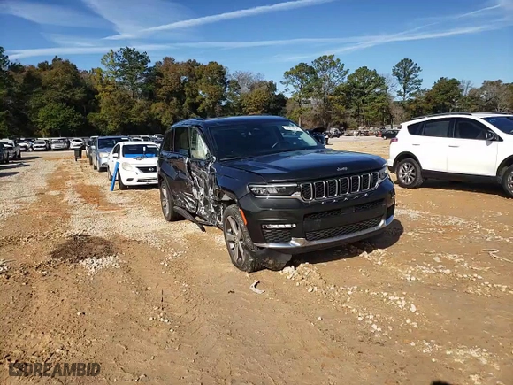 2022 Jeep Grand Cherokee L Limited with VIN 1C4RJJBG3N8548460, listed as a Copart auction lot 43255825 with 64,557 mi miles and Salvage Title. Bid and sale history available at carsss.com. Image 12.