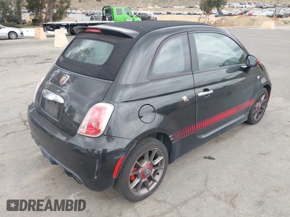 2013 FIAT 500 Abarth with VIN 3C3CFFJH5DT693468, listed as a IAAI auction lot 42050188 with 135,100 mi miles. Bid and sale history available at carsss.com. Image 4.