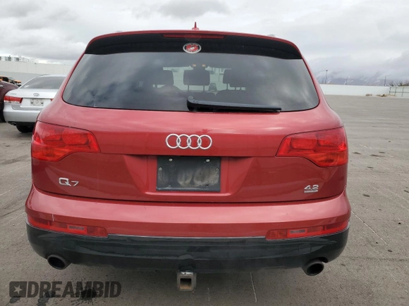 2008 Audi Q7 4.2L Premium with VIN WA1BV74LX8D015742, listed as a Copart auction lot 81179354 with 165,288 mi miles and Salvage Title. Bid and sale history available at carsss.com. Image 6.