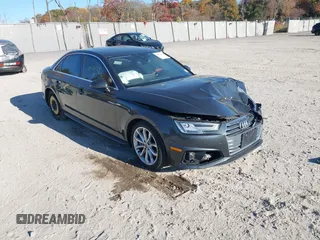 2019 Audi A4 Premium Plus with VIN WAUENAF44KA110793, listed as a IAAI auction lot 40676447 with 93,832 mi miles. Bid and sale history available at carsss.com. Image 1.