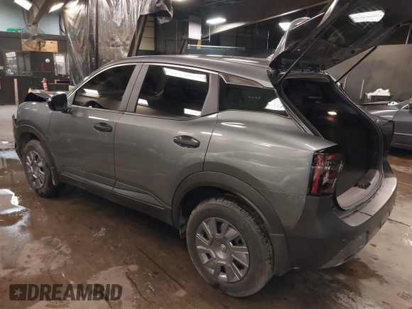 2025 Nissan Kicks S with VIN 3N8AP6BB1SL307799, listed as a IAAI auction lot 41527112 with 1,459 mi miles and . Bid and sale history available at carsss.com. Image 3.