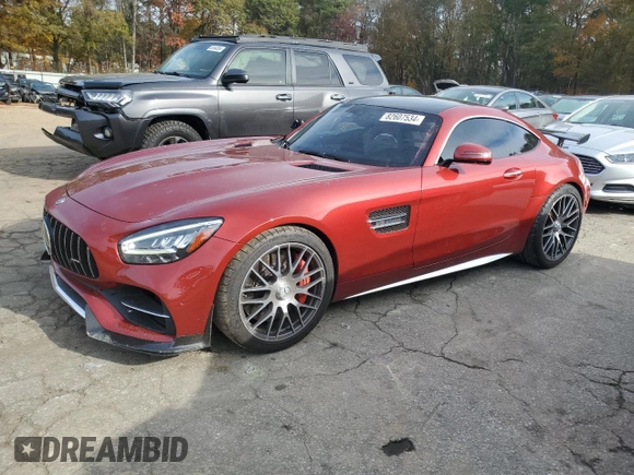 2020 Mercedes-Benz AMG GT with VIN WDDYJ8AA6LA025673, listed as a Copart auction lot 82607534 with 54,724 mi miles and Salvage title. Bid and sale history available at DreamBid. Image 1.
