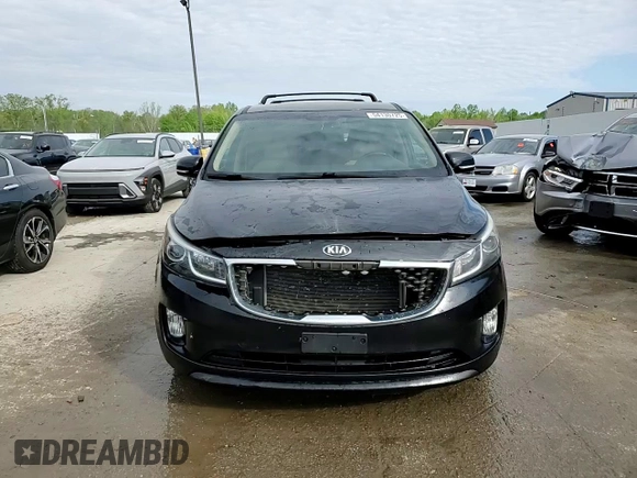 2016 Kia Sedona SX with VIN KNDMC5C1XG6113634, listed as a Copart auction lot 54130725 with 105,278 mi miles and Salvage Title. Bid and sale history available at carsss.com. Image 14.