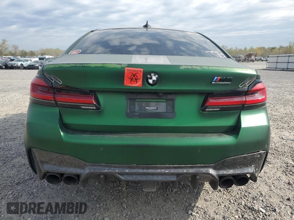 2021 BMW M5 z VIN WBS83CH08MCH12191, wystawiony jako Copart lot #52732775 z przebiegiem 36 935 mil mil oraz Czysty tytuł • Clean title. Historia ofert i sprzedaży dostępna na DreamBid. Obrazek 6.