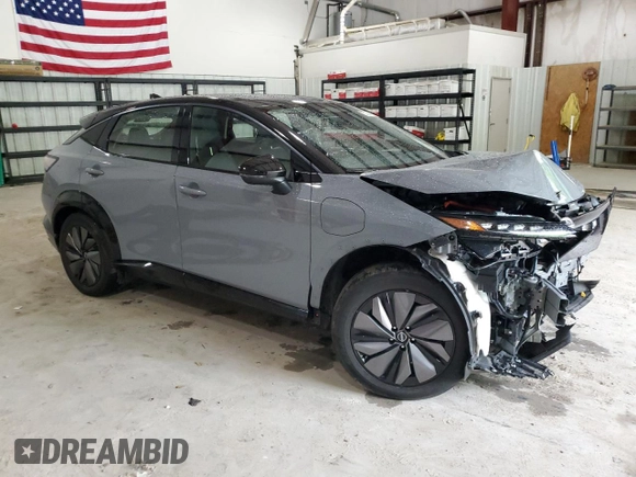 2024 Nissan ARIYA Platinum+ with VIN JN1DF0CD4RM740934, listed as a Copart auction lot 57384945 with 3,141 mi miles and Salvage title. Bid and sale history available at DreamBid. Image 4.