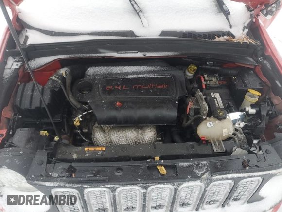 2017 Jeep Renegade Latitude with VIN ZACCJABB8HPE96427, listed as a Copart auction lot 45011935 with 131,204 mi miles and Salvage Title. Bid and sale history available at carsss.com. Image 13.