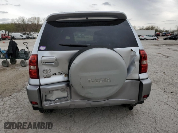 2005 Toyota RAV4 with VIN JTEGD20V350067379, listed as a Copart auction lot 50649495 with 321,507 mi miles and Salvage Title. Bid and sale history available at DreamBid. Image 6.