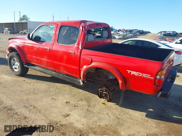 2001 Toyota Tacoma PreRunner with VIN 5TEGN92NX1Z828362, listed as a IAAI auction lot 41690305 with 158,132 mi miles and . Bid and sale history available at DreamBid. Image 3.