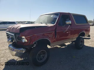 1991 Ford Bronco XL with VIN 1FMEU15N1MLA21539, listed as a Copart auction lot 41602145 with 14,758 mi miles and Salvage Title. Bid and sale history available at carsss.com. Image 1.