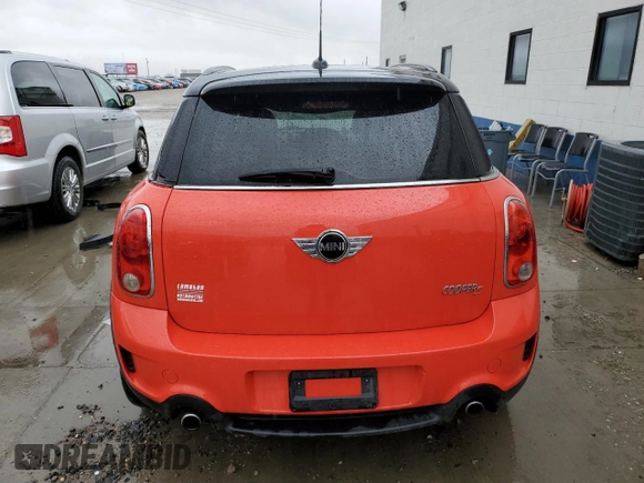 2012 MINI Countryman S with VIN WMWZC3C58CWM27870, listed as a Copart auction lot 46924325 with 117,911 mi miles and Salvage Title. Bid and sale history available at DreamBid. Image 6.