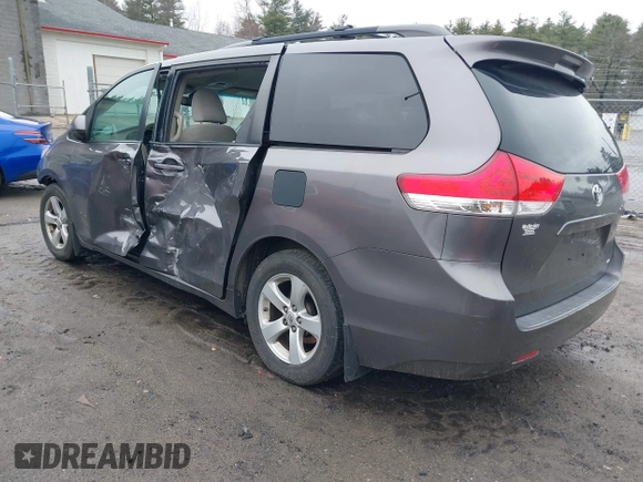 2012 Toyota Sienna LE AAS with VIN 5TDKK3DC8CS179642, listed as a IAAI auction lot 41944348 with Not Provided miles and . Bid and sale history available at DreamBid. Image 3.