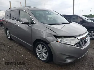 2013 Nissan Quest SV with VIN JN8AE2KP1D9060306, listed as a IAAI auction lot 42627647 with 87,664 mi miles and . Bid and sale history available at DreamBid. Image 1.