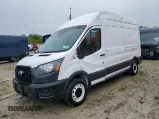 2023 Ford Transit Cargo z VIN 1FTBR1X8XPKB23061, wystawiony jako Copart lot #58814525 z przebiegiem 24 432 mil mil oraz Szkoda całkowita • Salvage title. Historia ofert i sprzedaży dostępna na DreamBid. Obrazek 1.