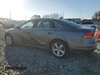 2013 Volkswagen Passat SE with VIN 1VWBH7A39DC080922, listed as a Copart auction lot 48491425 with 121,980 mi miles and Salvage title. Bid and sale history available at DreamBid. Image 2.