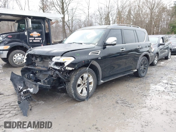 2017 Nissan Armada Platinum with VIN JN8AY2NF1H9302009, listed as a IAAI auction lot 40945027 with 97,008 mi miles. Bid and sale history available at carsss.com. Image 17.