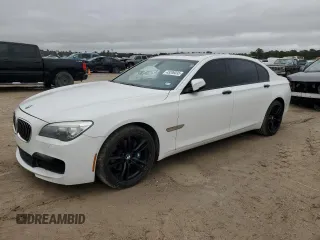 2015 BMW 7 Series 740Li with VIN WBAYE4C52FD947008, listed as a Copart auction lot 45206035 with 123,551 mi miles and Salvage Title. Bid and sale history available at DreamBid. Image 1.