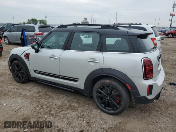 2022 MINI Countryman John Cooper Works with VIN WMZ33BS00N3N91322, listed as a Copart auction lot 59467765 with 43,726 mi miles and Salvage title. Bid and sale history available at DreamBid. Image 2.
