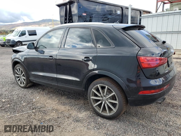 2018 Audi Q3 Premium Plus with VIN WA1JCCFS0JR011688, listed as a Copart auction lot 50661435 with 48,602 mi miles and Clean title. Bid and sale history available at DreamBid. Image 2.