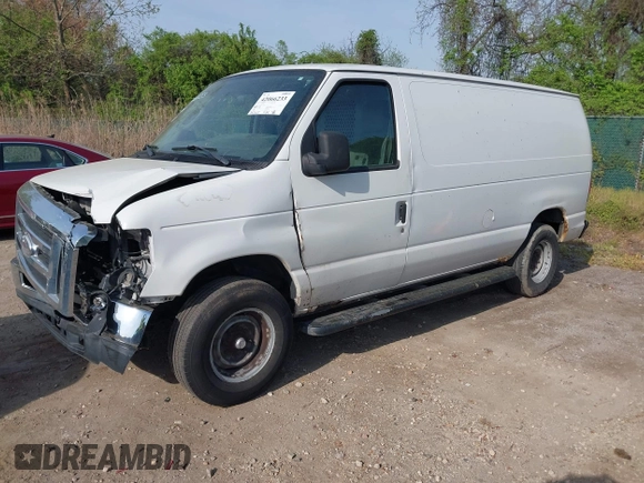 2009 Ford Econoline Cargo with VIN 1FTNE24W89DA31505, listed as a IAAI auction lot 42066233 with 267,327 mi miles. Bid and sale history available at carsss.com. Image 2.