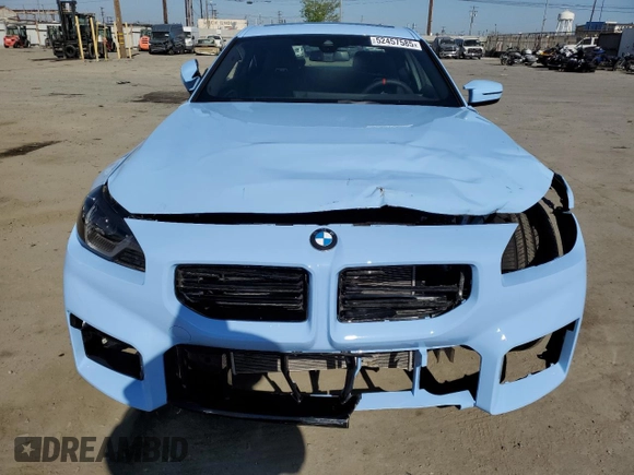 2025 BMW M2 with VIN 3MF23DM06S8E94517, listed as a Copart auction lot 52457585 with 2,748 mi miles and Salvage Title. Bid and sale history available at carsss.com. Image 5.