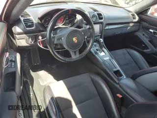 2015 Porsche Cayman S with VIN WP0AB2A80FK182830, listed as a Copart auction lot 50047385 with 107,545 mi miles and Salvage Title. Bid and sale history available at DreamBid. Image 8.