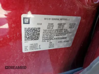 2018 GMC Acadia SLE z VIN 1GKKNKLA4JZ216848, wystawiony jako Copart lot #57451765 z przebiegiem 173 677 mil mil oraz Szkoda całkowita • Salvage title. Historia ofert i sprzedaży dostępna na DreamBid. Obrazek 12.
